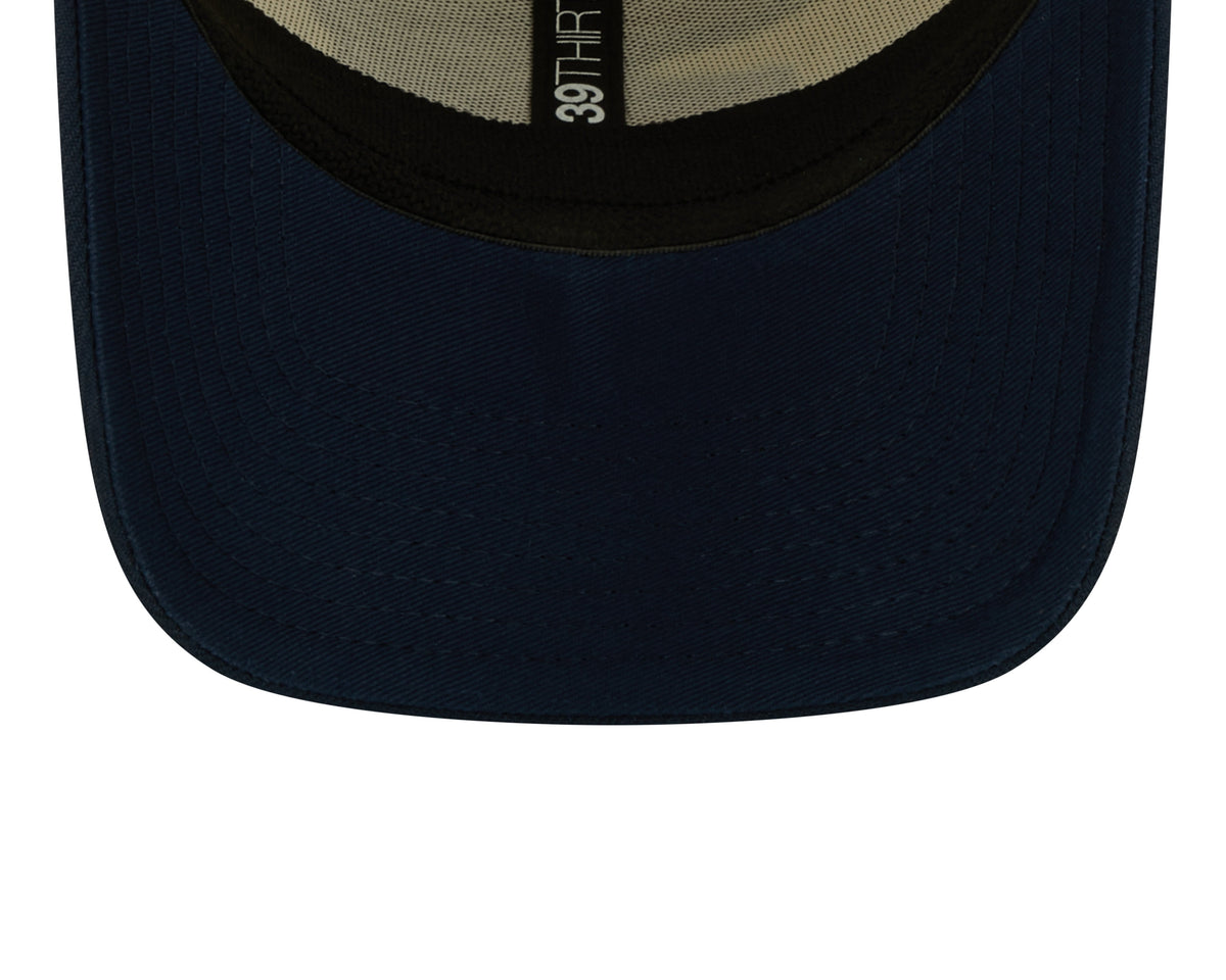 New England Patriots New Era Cream/Navy 2022 Sideline 39THIRTY Flex Hat for Men product image 8, provided for visual