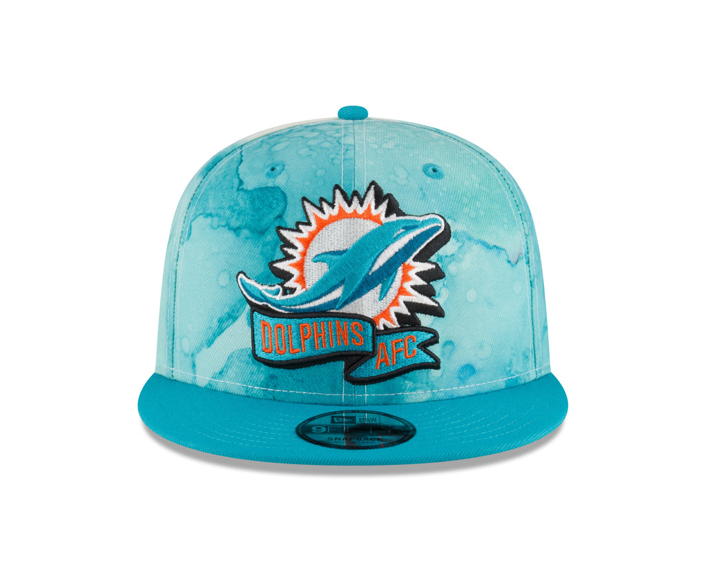 Miami Dolphins New Era Ink 2022 NFL Sideline 9FIFTY Snapback Adjustable Hat for Men product image 2, provided for visual