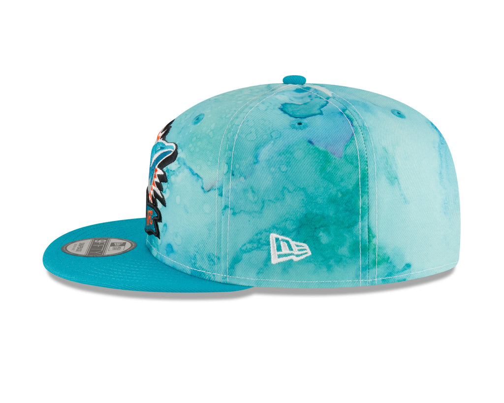 Miami Dolphins New Era Ink 2022 NFL Sideline 9FIFTY Snapback Adjustable Hat for Men product image 5, provided for visual
