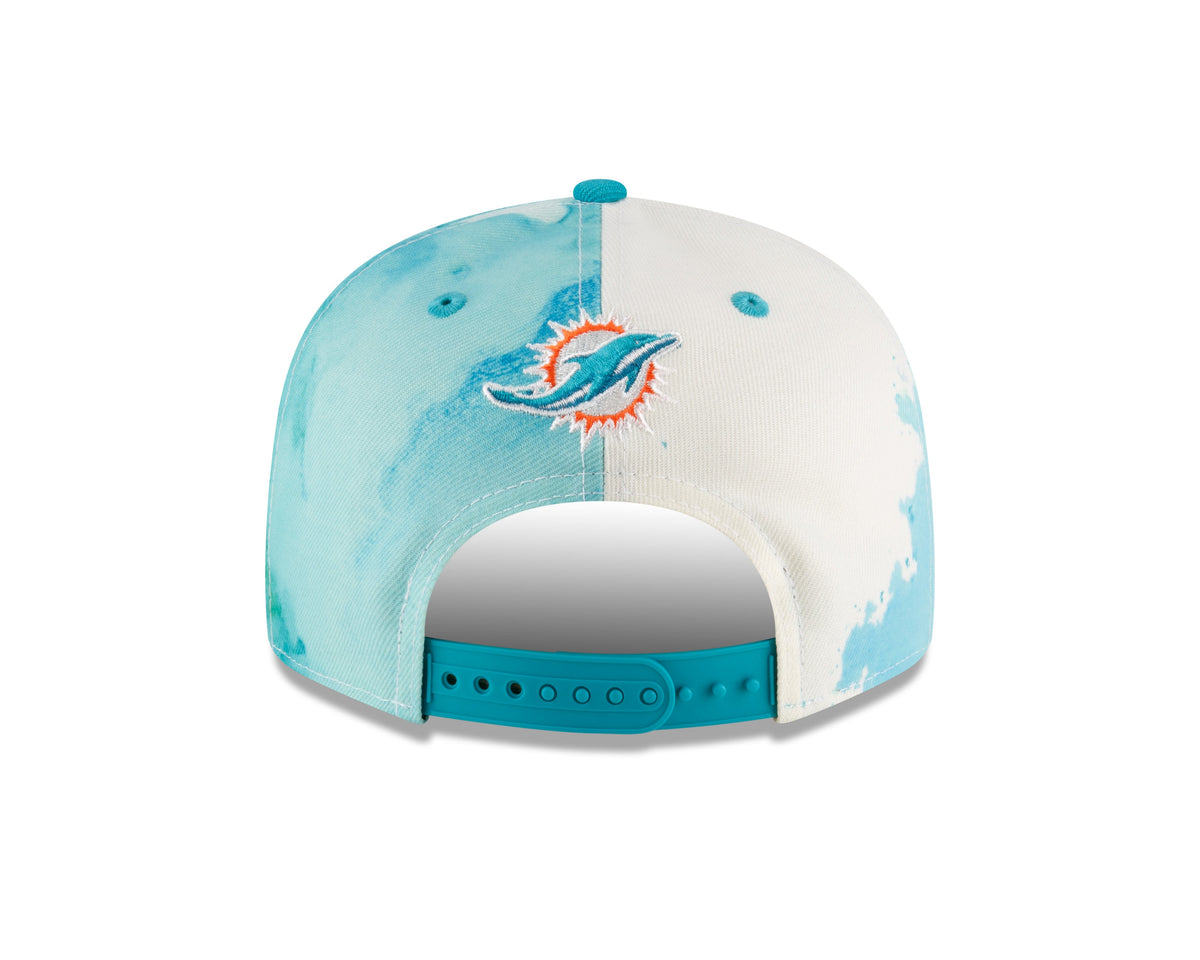 Miami Dolphins New Era Ink 2022 NFL Sideline 9FIFTY Snapback Adjustable Hat for Men product image 6, provided for visual