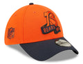 Chicago Bears "B" Logo New Era Orange/Navy 2022 Sideline 39THIRTY Flex Hat for Men product image 1, provided for visual