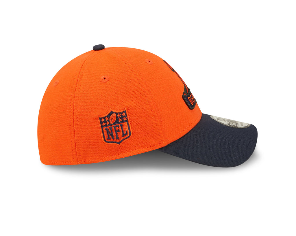Chicago Bears "B" Logo New Era Orange/Navy 2022 Sideline 39THIRTY Flex Hat for Men product image 4, provided for visual