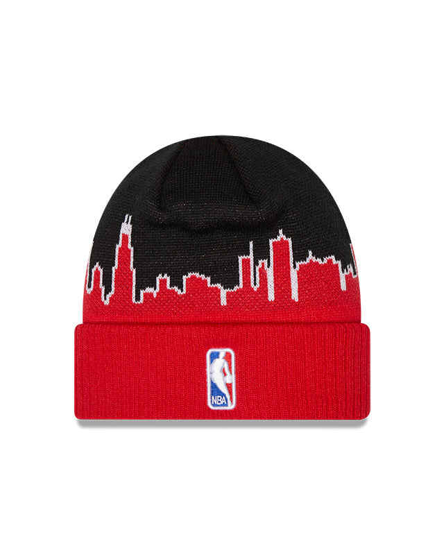 Chicago Bulls New Era 2022/23 NBA Tip-off Cuffed Knit Hat for Men product image 2, provided for visual reference and product