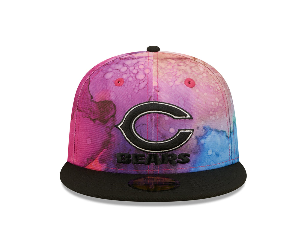 Chicago Bears New Era 2022 Crucial Catch NFL Primary Logo Multi Color Ink 59FIFTY Fitted Hat for Men product image 2,
