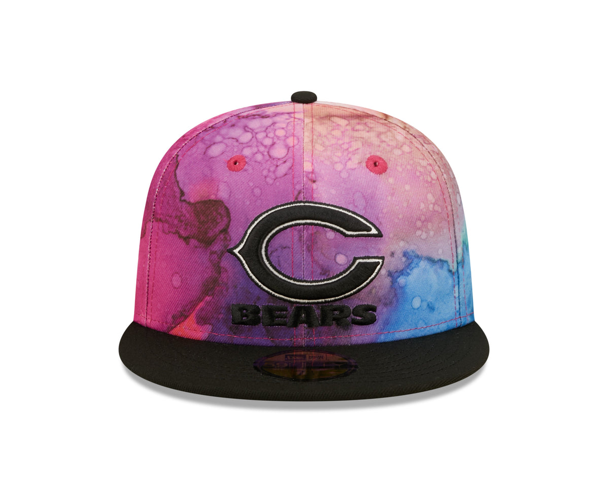 Chicago Bears New Era 2022 Crucial Catch NFL Primary Logo Multi Color Ink 59FIFTY Fitted Hat for Men product image 2,