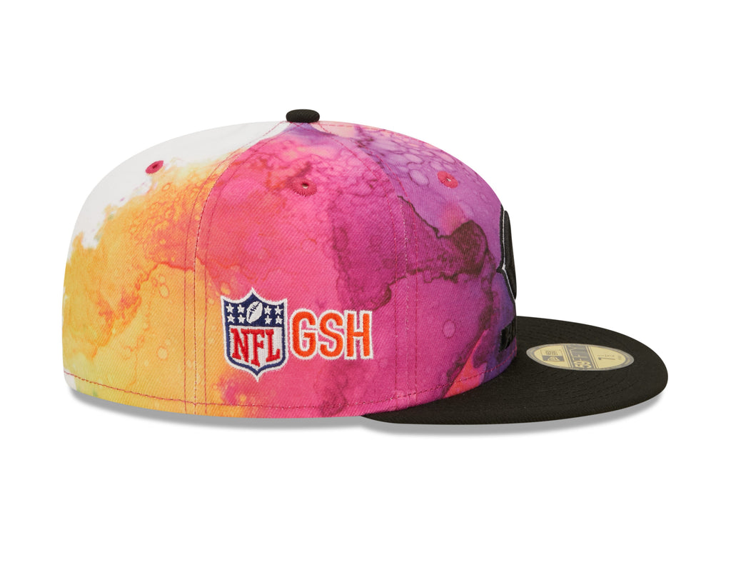Chicago Bears New Era 2022 Crucial Catch NFL Primary Logo Multi Color Ink 59FIFTY Fitted Hat for Men product image 4,