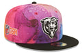 Chicago Bears New Era 2022 Crucial Catch NFL Mascot Logo Multi Color Ink 59FIFTY Fitted Hat for Men product image 1,