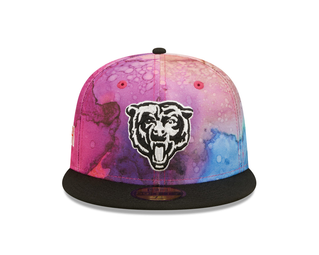 Chicago Bears New Era 2022 Crucial Catch NFL Mascot Logo Multi Color Ink 59FIFTY Fitted Hat for Men product image 2,