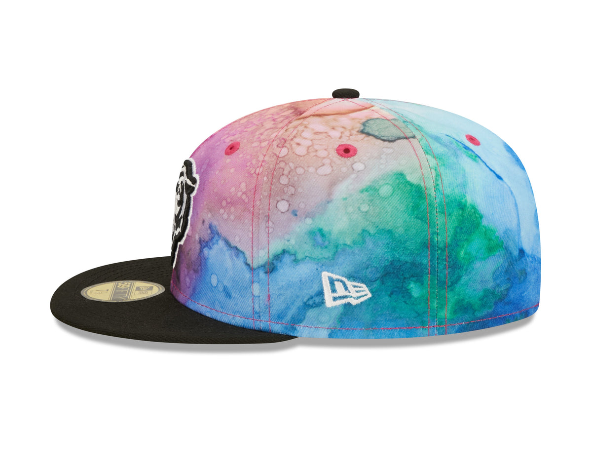 Chicago Bears New Era 2022 Crucial Catch NFL Mascot Logo Multi Color Ink 59FIFTY Fitted Hat for Men product image 5,