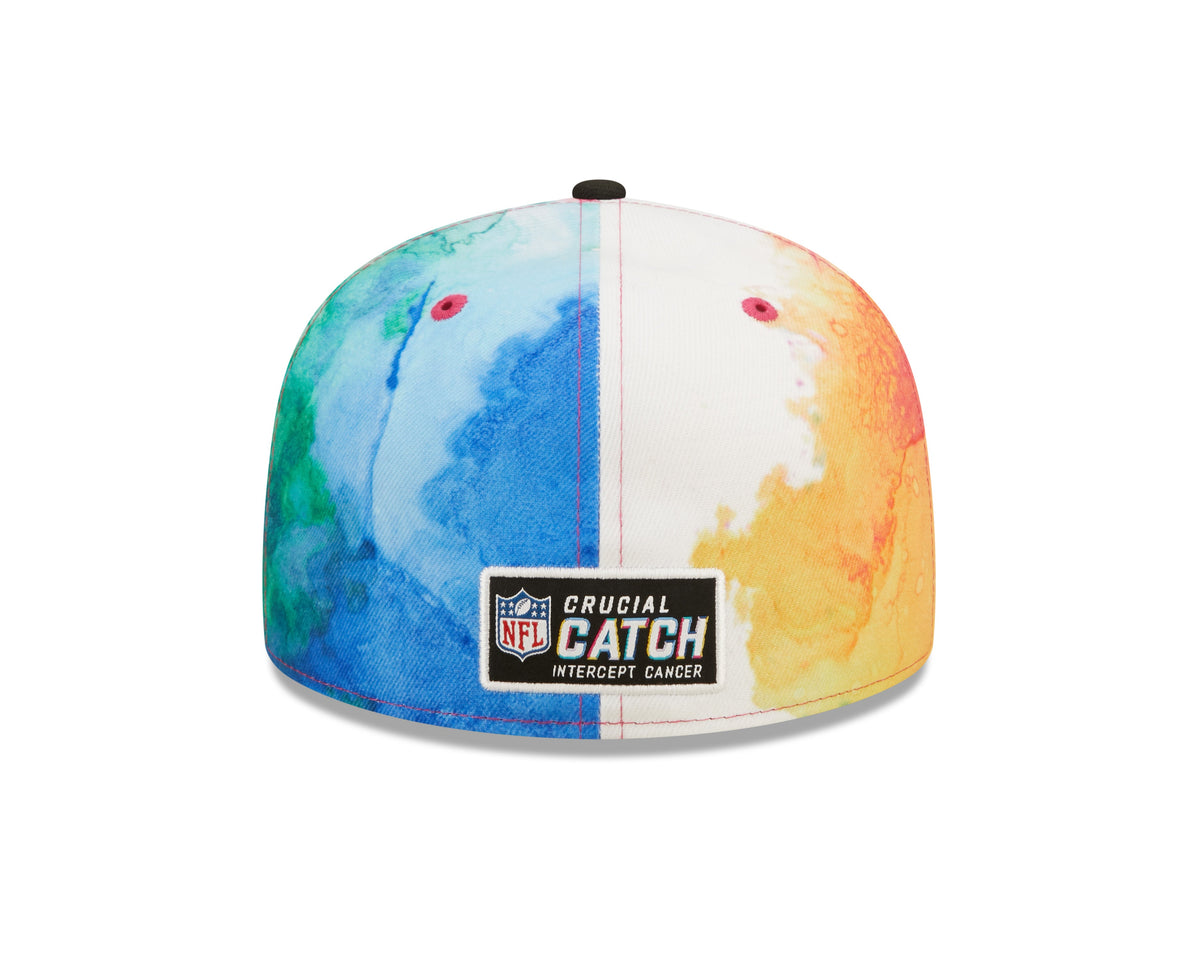Chicago Bears New Era 2022 Crucial Catch NFL Mascot Logo Multi Color Ink 59FIFTY Fitted Hat for Men product image 6,