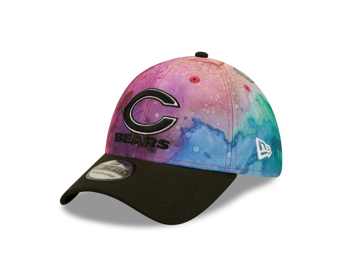 Chicago Bears New Era Crucial Catch 2022 NFL Primary Logo Ink 39THIRTY Flex Hat for Men product image 3, provided for visual
