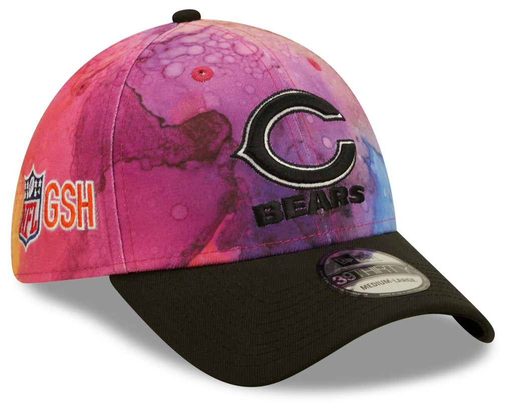 Chicago Bears New Era Crucial Catch 2022 NFL Primary Logo Ink 39THIRTY Flex Hat for Men product image 1, provided for visual