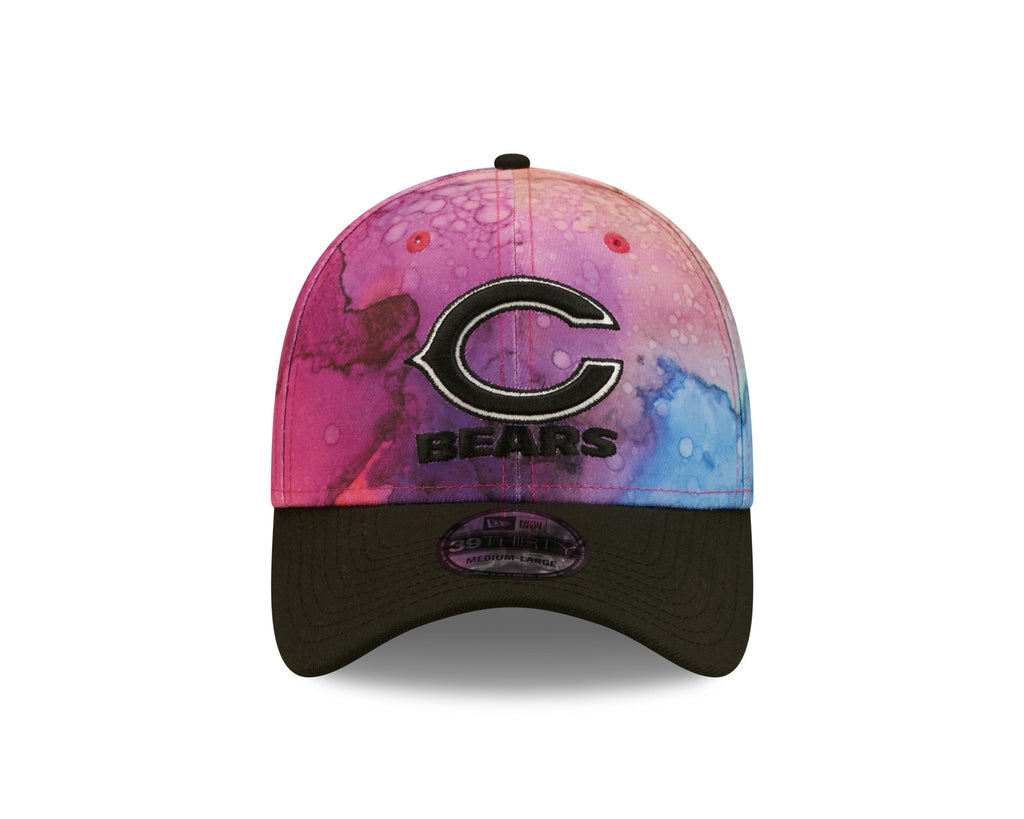 Chicago Bears New Era Crucial Catch 2022 NFL Primary Logo Ink 39THIRTY Flex Hat for Men product image 2, provided for visual