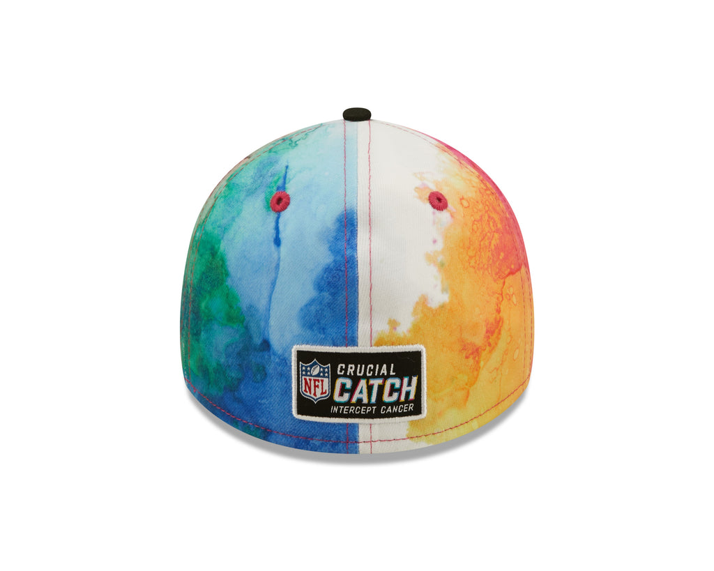 Chicago Bears New Era Crucial Catch 2022 NFL Primary Logo Ink 39THIRTY Flex Hat for Men product image 6, provided for visual