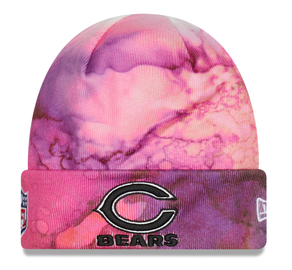 Chicago Bears New Era Ink 2022 Crucial Catch Sideline Primary Logo Cuffed Knit Hat product image 1, provided for visual