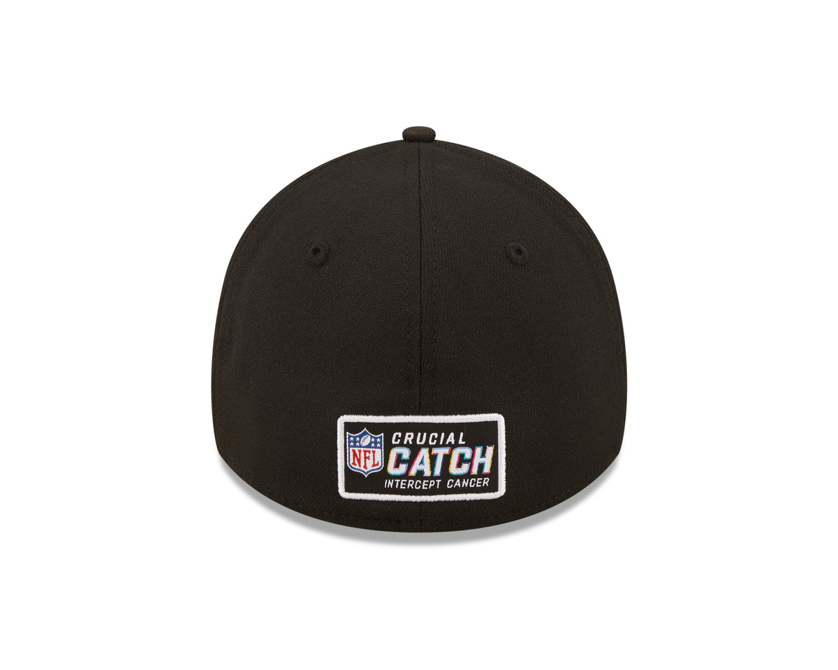 Chicago Bears New Era Crucial Catch 2022 NFL Coaches Sideline Mascot Logo White/Black 39THIRTY Flex Hat for Men product