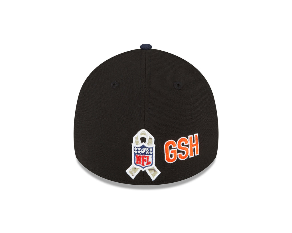Chicago Bears New Era Black 2022 Salute to Service Primary Logo 39THIRTY Flex Hat for Men product image 6, provided for