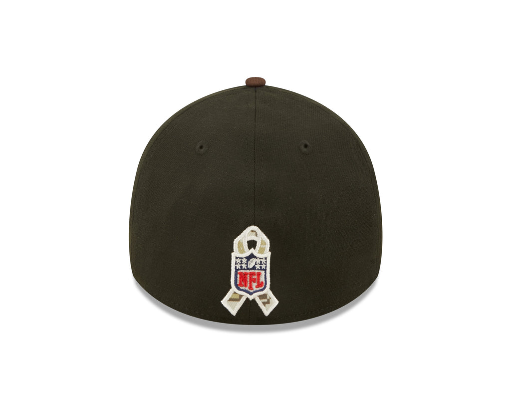 Cleveland Browns New Era Black 2022 Salute to Service 39THIRTY Flex Hat for Men product image 7, provided for visual