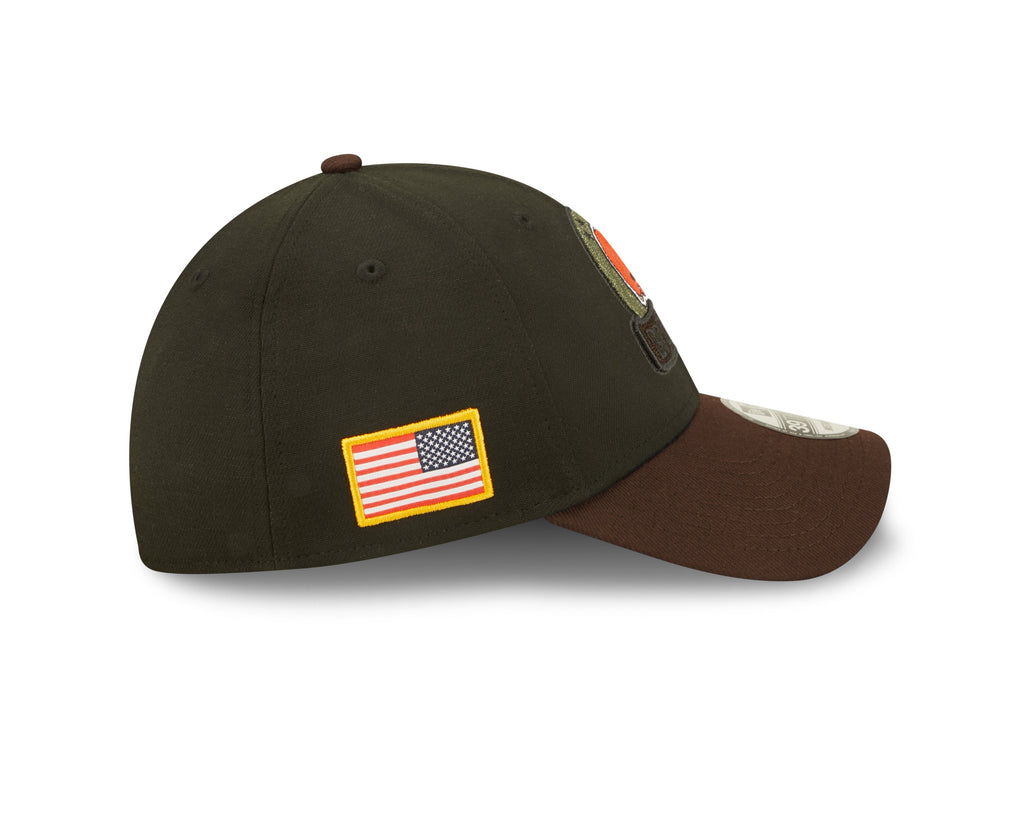 Cleveland Browns New Era Black 2022 Salute to Service 39THIRTY Flex Hat for Men product image 5, provided for visual