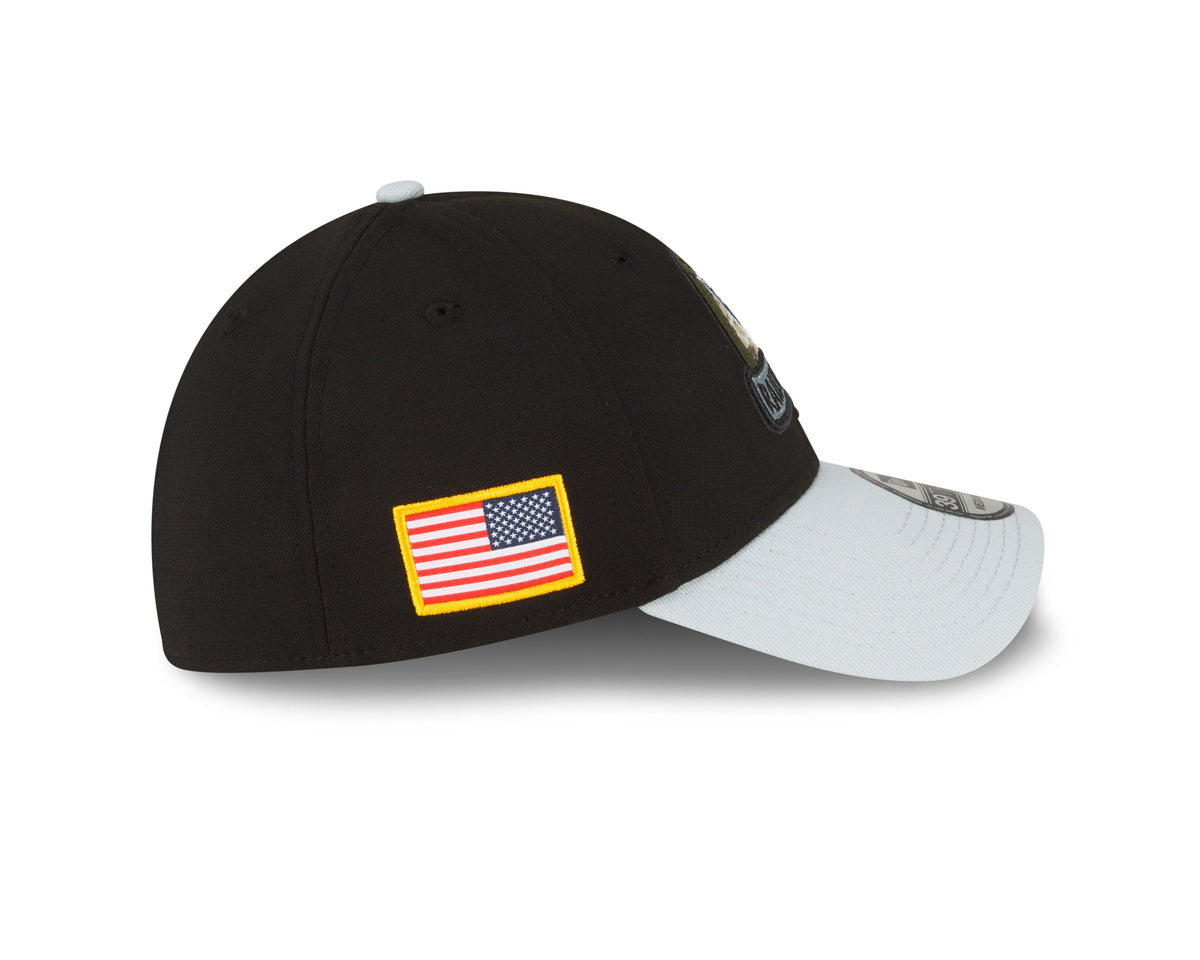 Las Vegas Raiders New Era Black 2022 Salute to Service 39THIRTY Flex Hat for Men product image 5, provided for visual