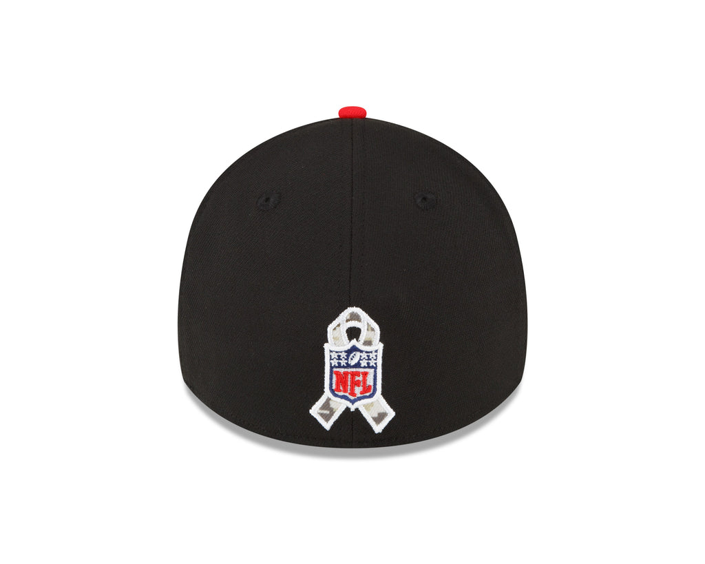 Kansas City Chiefs New Era Black 2022 Salute to Service 39THIRTY Flex Hat for Men product image 7, provided for visual