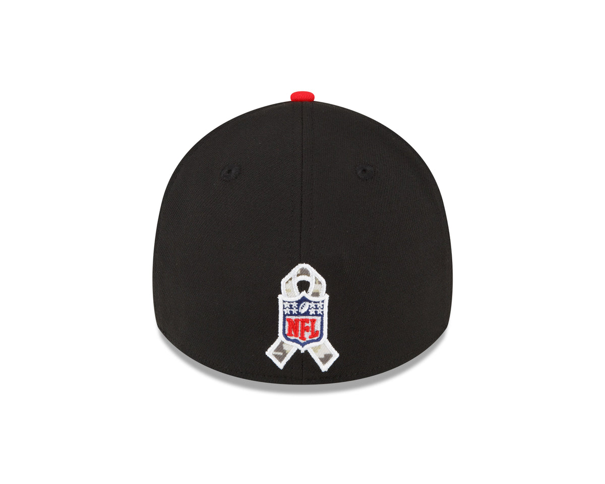 Kansas City Chiefs New Era Black 2022 Salute to Service 39THIRTY Flex Hat for Men product image 7, provided for visual