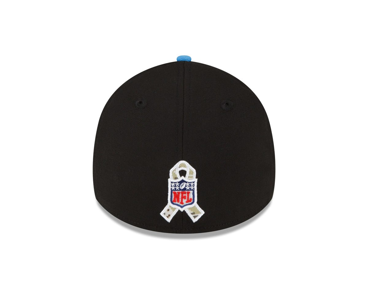 Los Angeles Chargers New Era Black 2022 Salute to Service 39THIRTY Flex Hat for Men product image 6, provided for visual
