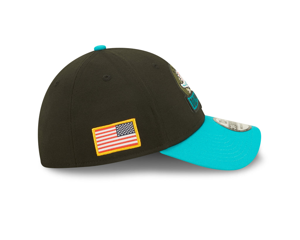 Miami Dolphins New Era Black 2022 Salute to Service 39THIRTY Flex Hat for Men product image 4, provided for visual reference