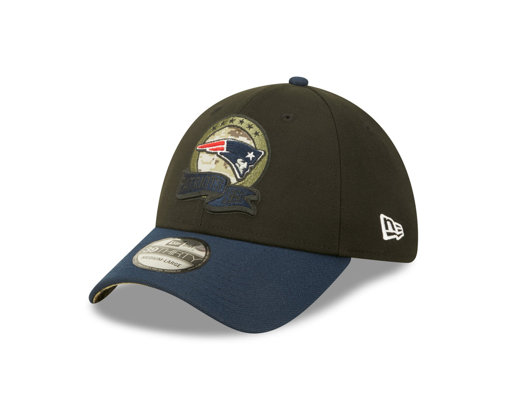 New England Patriots New Era Black 2022 Salute to Service 39THIRTY Flex Hat for Men product image 4, provided for visual