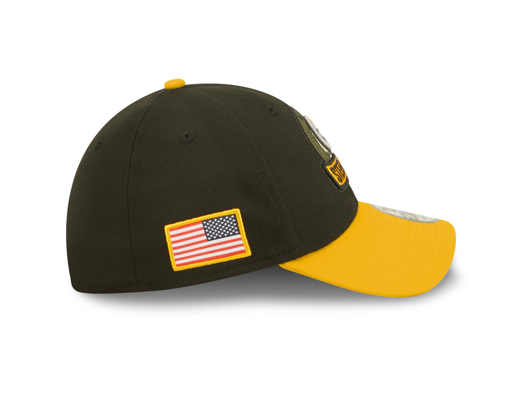 Pittsburgh Steelers New Era Black 2022 Salute to Service 39THIRTY Flex Hat for Men product image 4, provided for visual