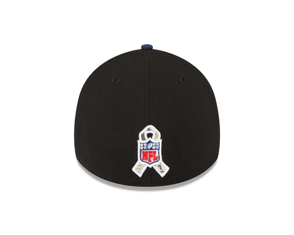 Tennessee Titans New Era Black 2022 Salute to Service 39THIRTY Flex Hat for Men product image 6, provided for visual