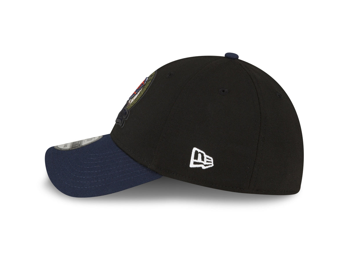 Chicago Bears New Era Black 2022 Salute to Service Historic Logo 39THIRTY Flex Hat for Men product image 5, provided for