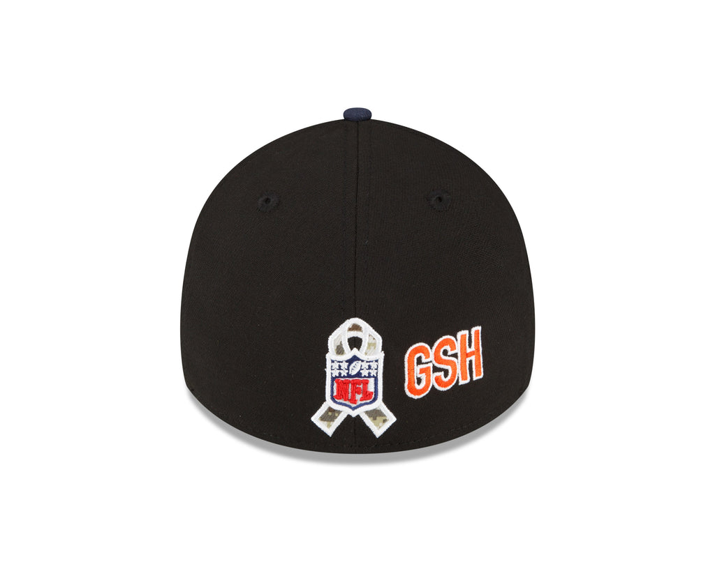 Chicago Bears New Era Black 2022 Salute to Service Historic Logo 39THIRTY Flex Hat for Men product image 6, provided for
