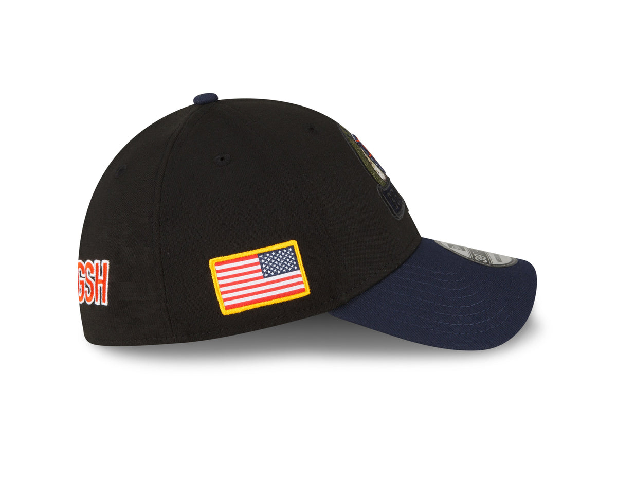 Chicago Bears New Era Black 2022 Salute to Service Historic Logo 39THIRTY Flex Hat for Men product image 4, provided for