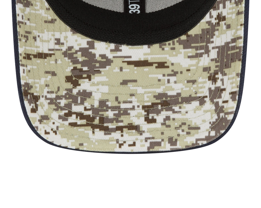 Chicago Bears New Era Black 2022 Salute to Service Historic Logo 39THIRTY Flex Hat for Men product image 7, provided for