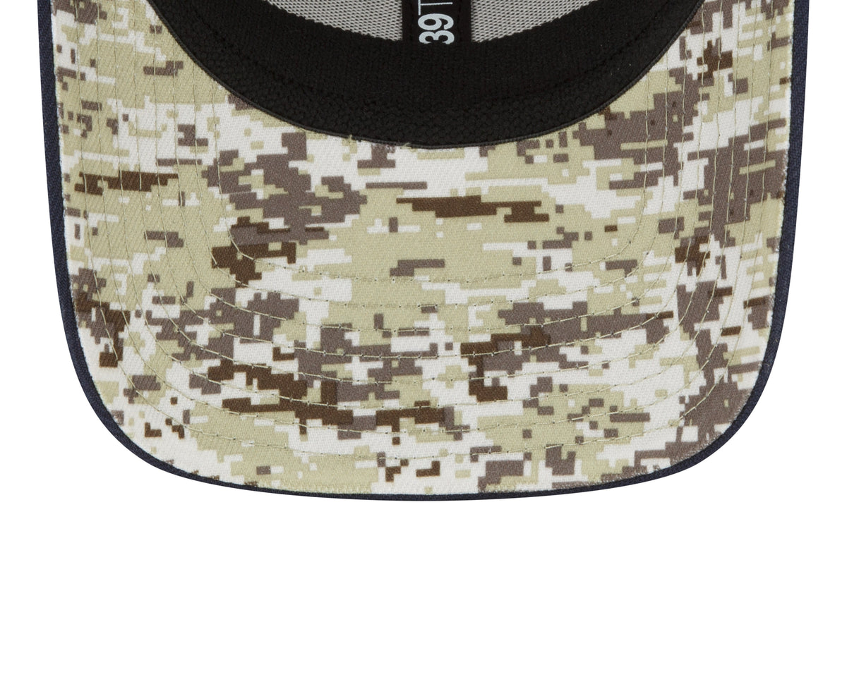 Chicago Bears New Era Black 2022 Salute to Service Historic Logo 39THIRTY Flex Hat for Men product image 7, provided for