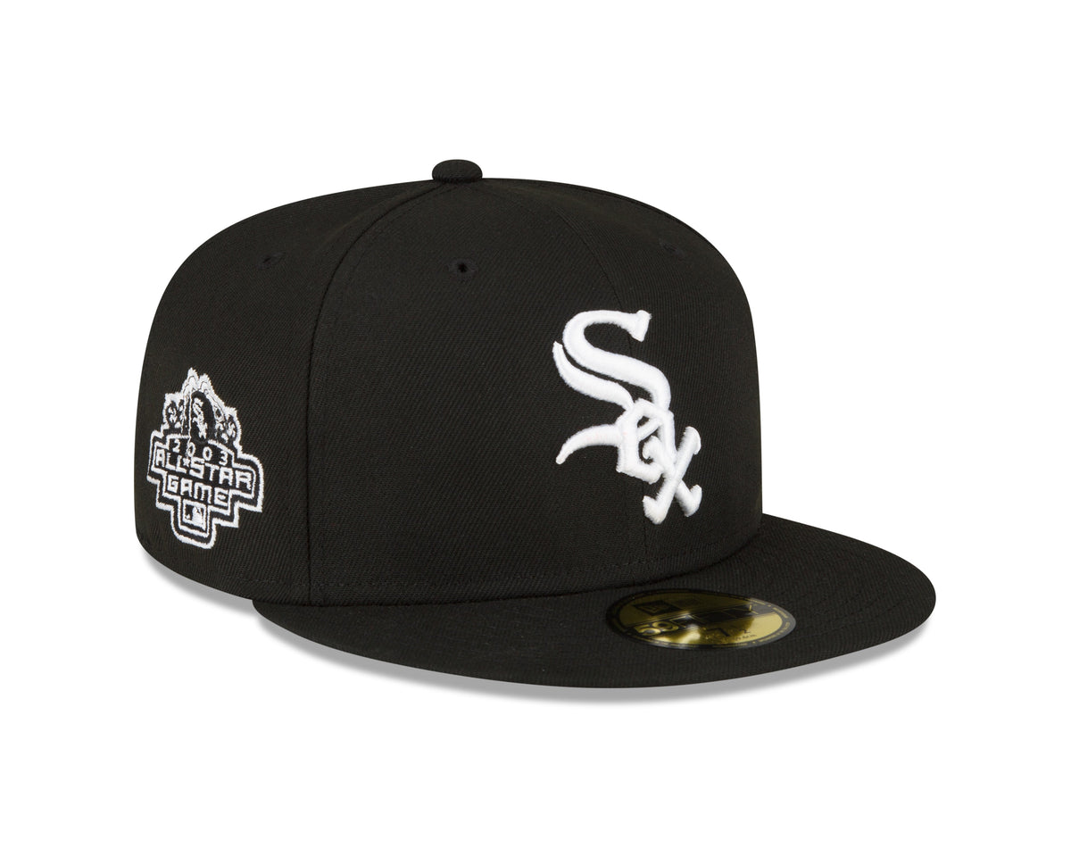 Chicago White Sox Sox 2003 All Star Game Black New Era 59Fifty Fitted Hat product image 1, provided for visual reference and