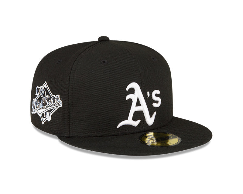 Oakland Athletics New Era 1989 World Series Black 59FIFTY Fitted Hat for Men product image 1, provided for visual reference