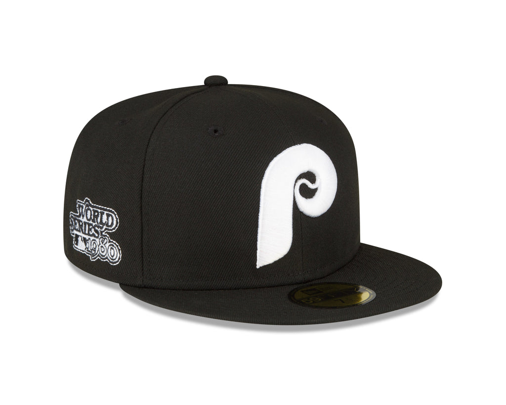 Philadelphia Phillies Cooperstown Collection 1980 World Series Black New Era 59Fifty Fitted Hat product image 1, provided