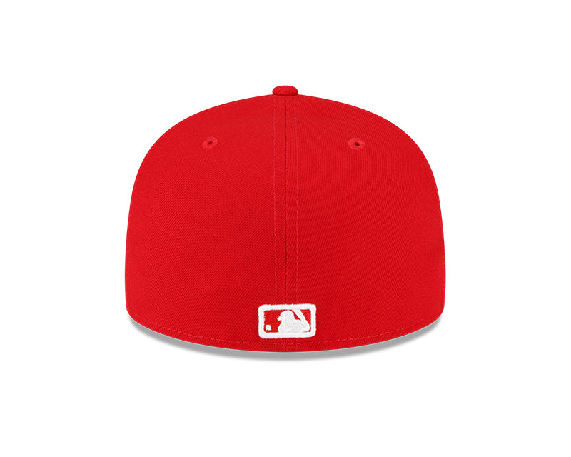 Chicago Cubs New Era 2016 World Series Red 59FIFTY Fitted Hat for Men product image 6, provided for visual reference and