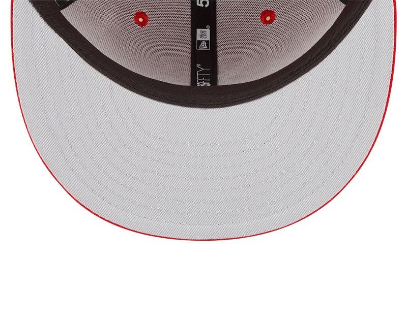 Chicago Cubs New Era 2016 World Series Red 59FIFTY Fitted Hat for Men product image 7, provided for visual reference and