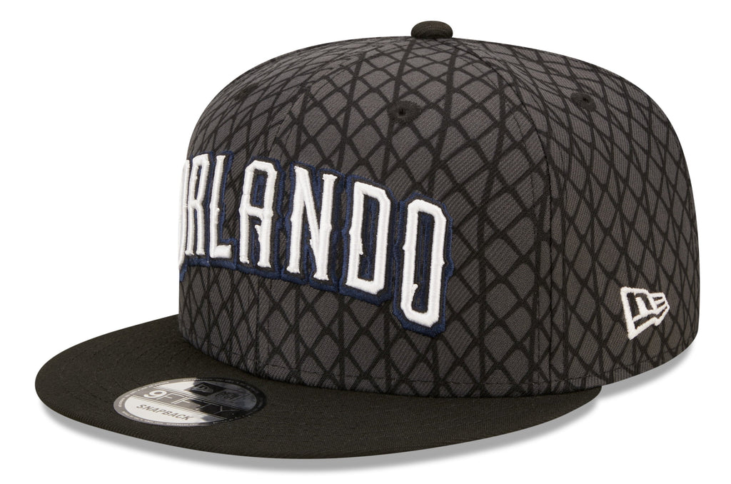 Mens Orlando Magic New Era 2022 NBA City Edition 9FIFTY Snapback Hat product image 1, provided for visual reference and