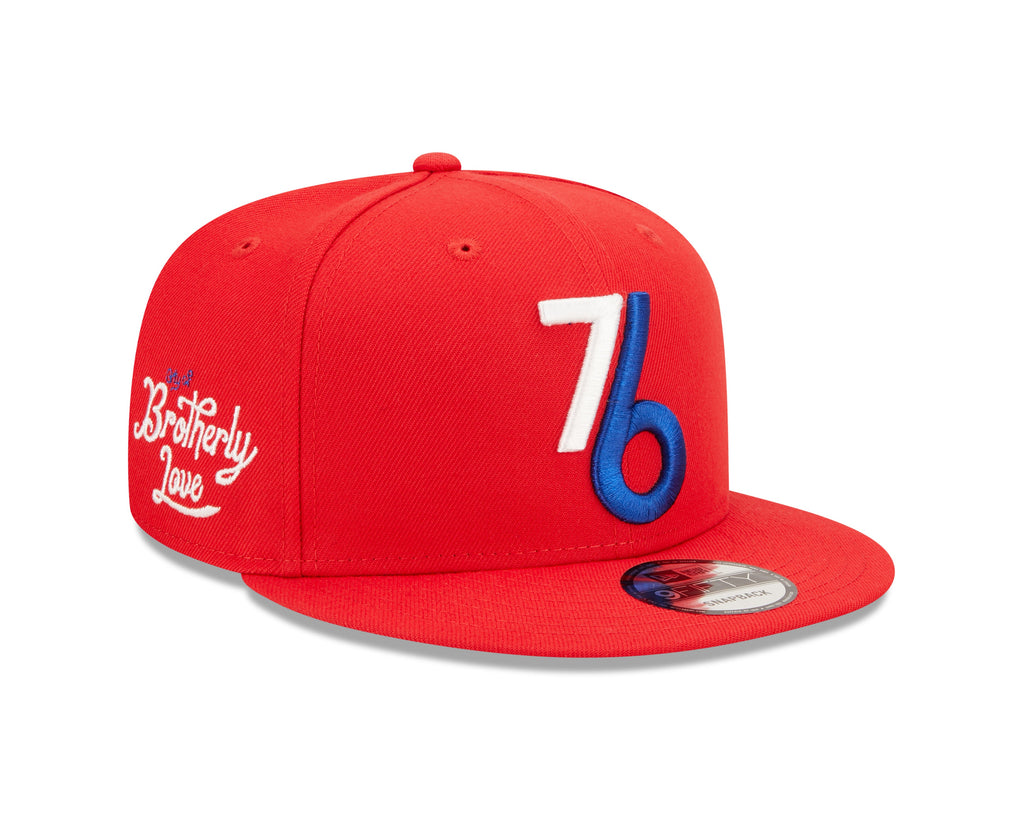 Mens Philadelphia 76ers New Era 2022 NBA City Edition Alternate 9FIFTY Snapback Hat product image 3, provided for visual