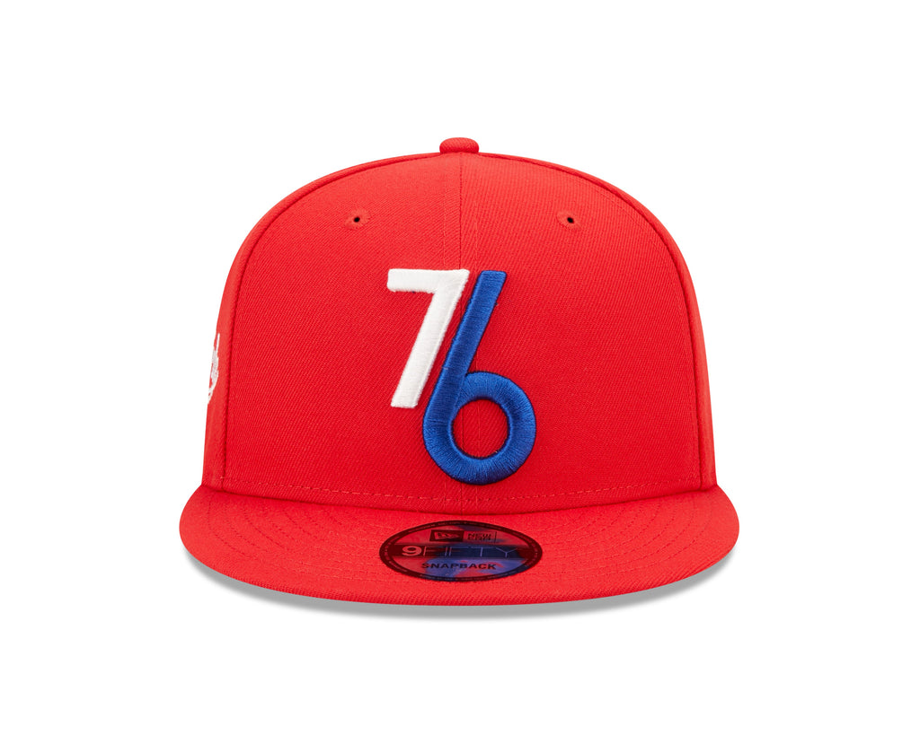 Mens Philadelphia 76ers New Era 2022 NBA City Edition Alternate 9FIFTY Snapback Hat product image 2, provided for visual
