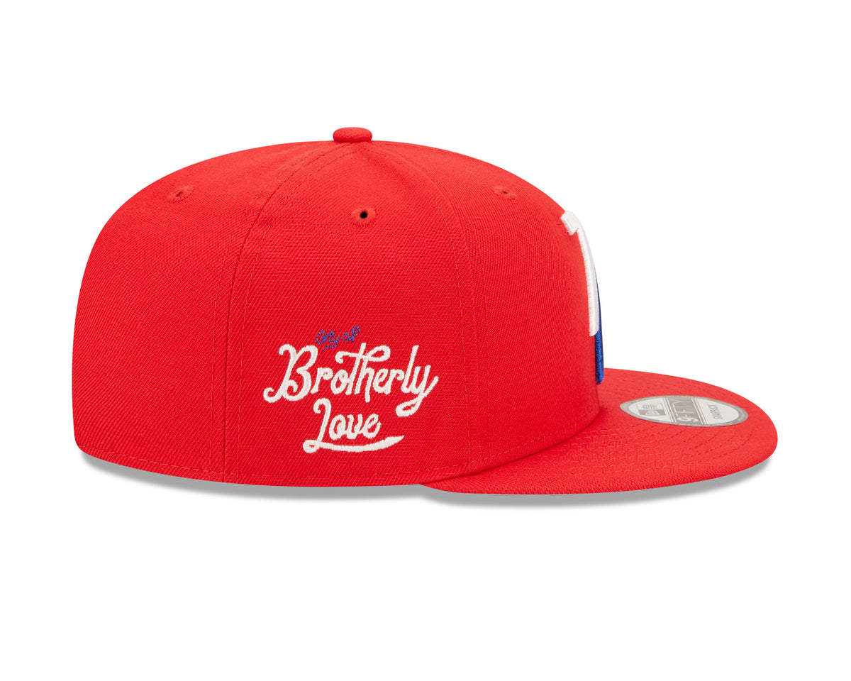 Mens Philadelphia 76ers New Era 2022 NBA City Edition Alternate 9FIFTY Snapback Hat product image 4, provided for visual