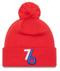Philadelphia 76ers New Era 2022/23 City Edition Alternate Official Cuffed Pom Knit Hat for Men product image 1, provided for