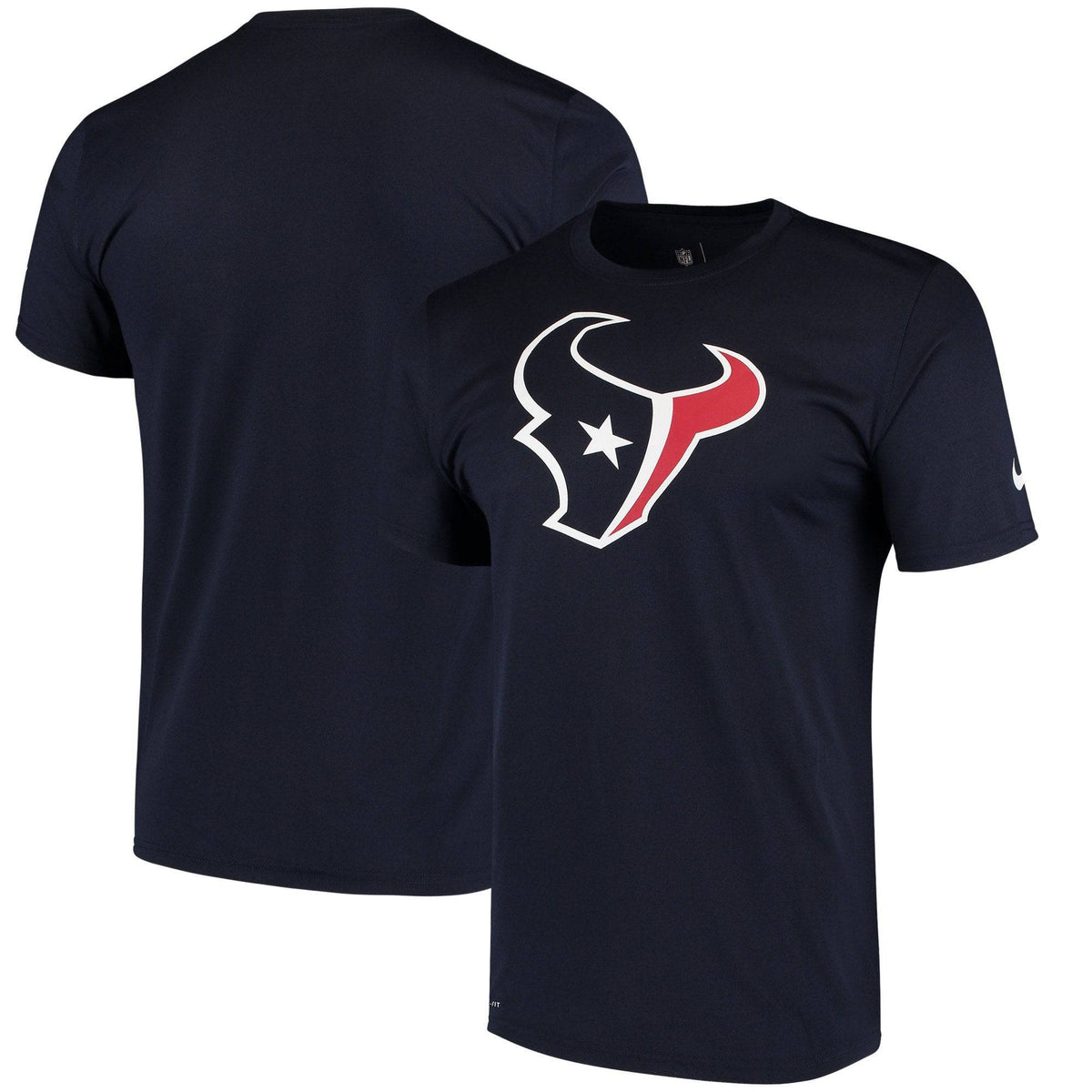Houston Texans Nike Navy Legend Performance Logo Essential 3 Dri-Fit T-Shirt for Men product image 1, provided for visual