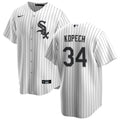 NIKE Men Michael Kopech Chicago White Sox White Home Premium Stitch Replica Jersey product image 1, provided for visual