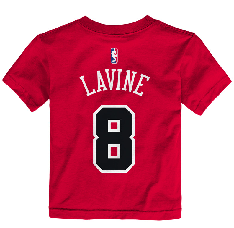 Toddler Zach Lavine Chicago Bulls Name And Number T-Shirt By Outerstuff product image 3, provided for visual reference and