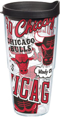 Chicago Bulls All Over Print 24 oz. Tervis Tumbler product image 1, provided for visual reference and product detail review